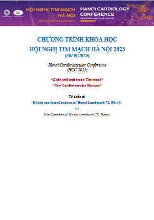 Chương trình hội nghị tim mạch Hà Nội 2023 - HCC2023 (30/09/2023)