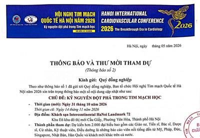Thông báo thư mời và tham dự - thông báo số 2
